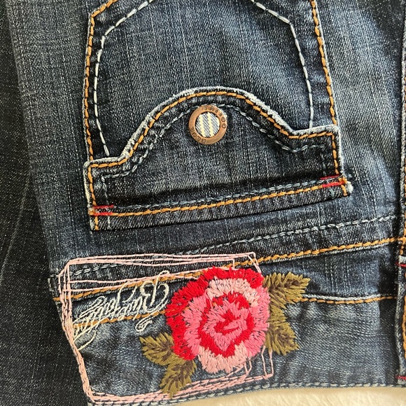 flared low rise jeans - Picture 4 of 5